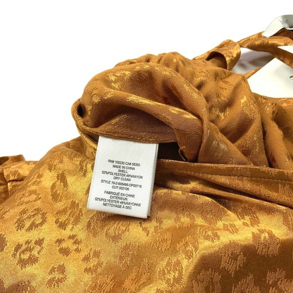 Joie Tau Jumpsuit XS Copper Belted Leopard Design - Picture 7 of 13